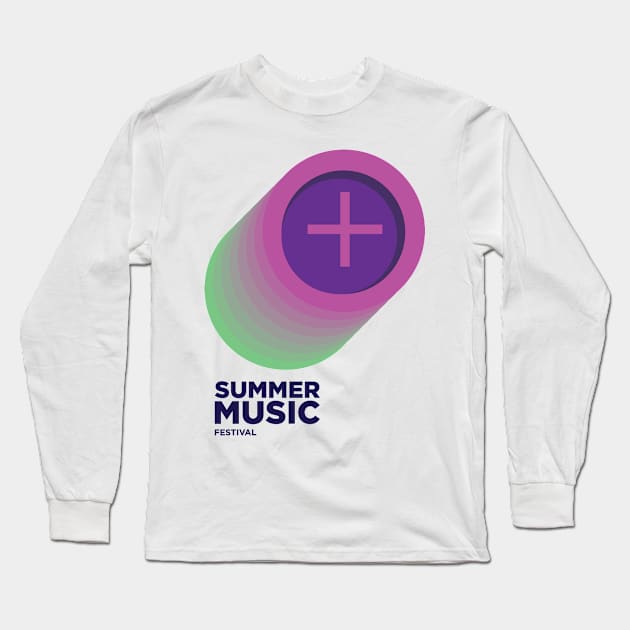 Summer Music Festival Long Sleeve T-Shirt by Music Lover